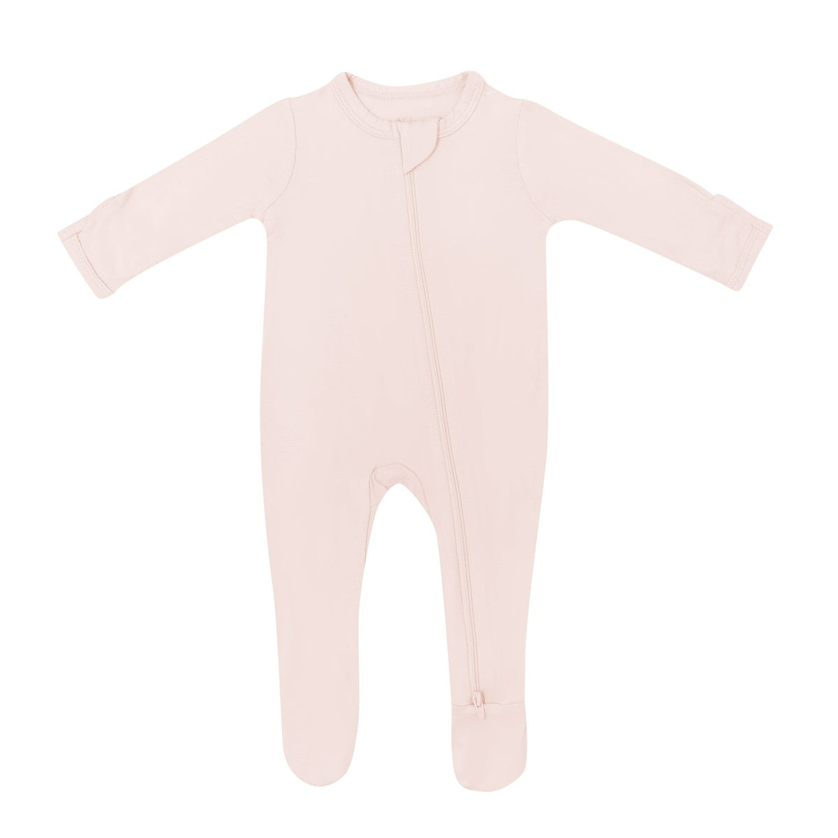 Zippered Footie in Blush | Kyte Baby