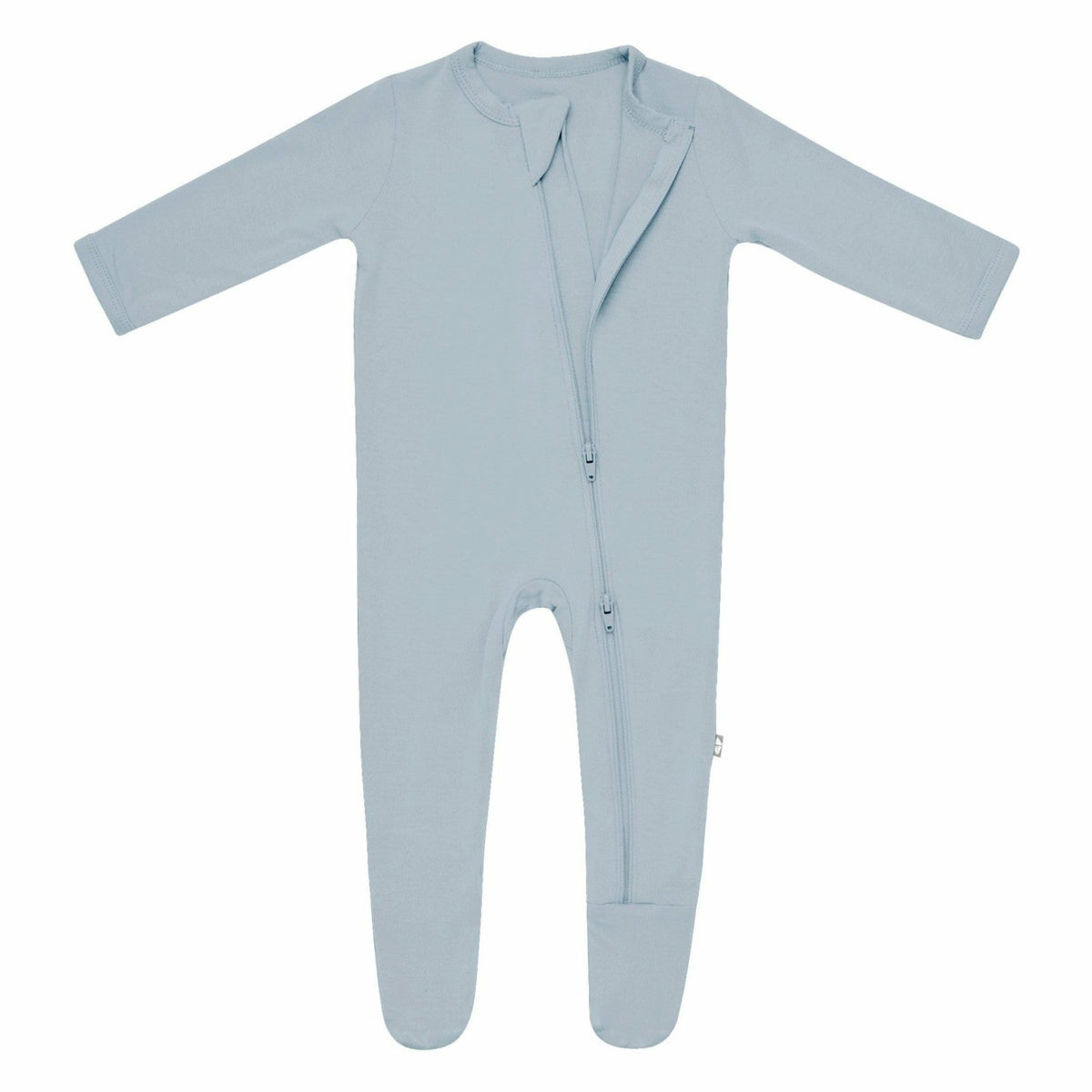 Zippered Footie in Fog | Kyte Baby