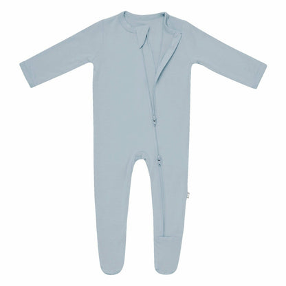 Zippered Footie in Fog | Kyte Baby