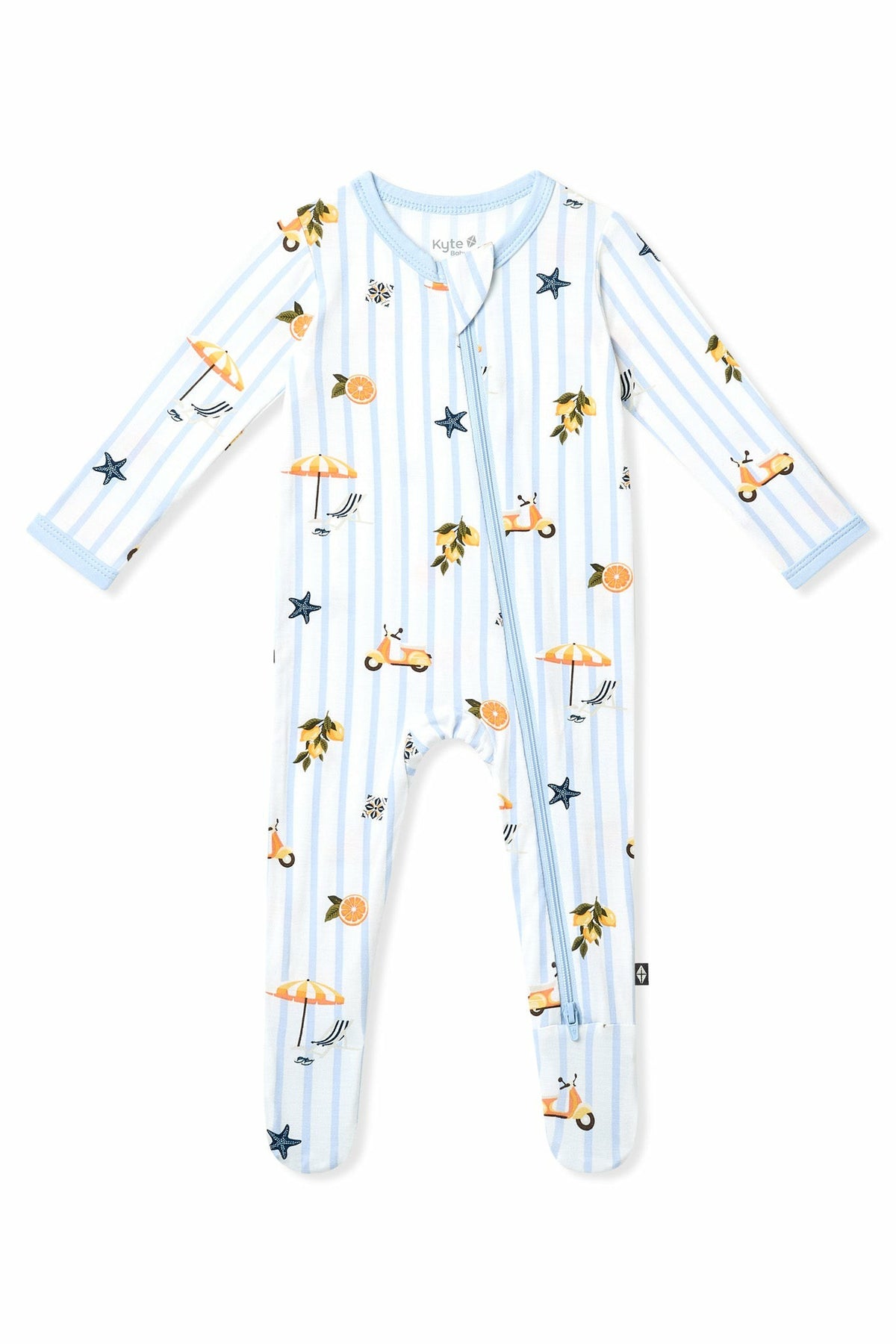 Zippered Footie in Amalfi Coast | Kyte Baby