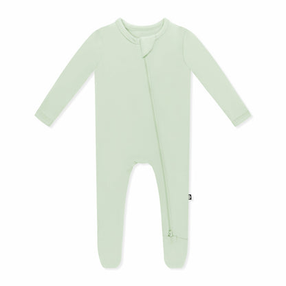 Zippered Footie in Basil | Kyte Baby