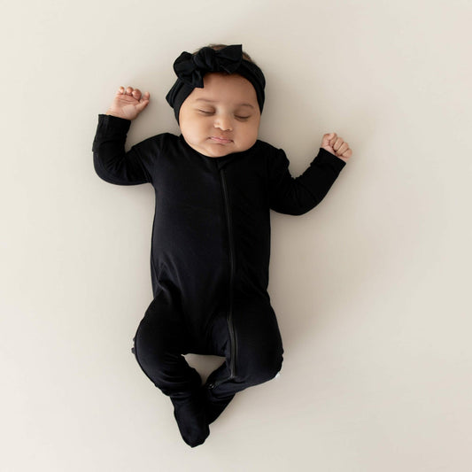 Zippered Footie in Midnight | Kyte Baby