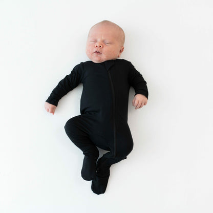 Zippered Footie in Midnight | Kyte Baby