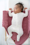 Sweet Pink Bow with Picot Trim
