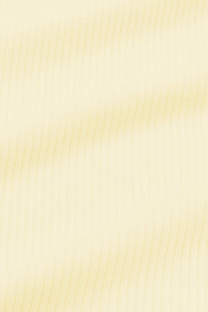 Ribbed Ruffle Zipper Footie in Chamomile | Kyte Baby