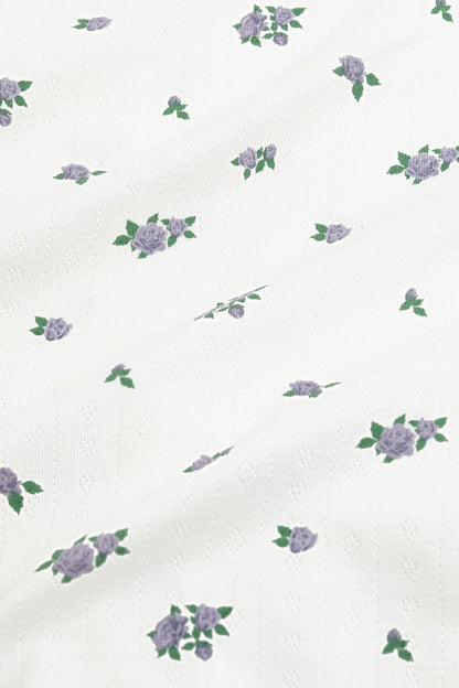 Pointelle Zippered Footie in Spray Rose | Kyte Baby