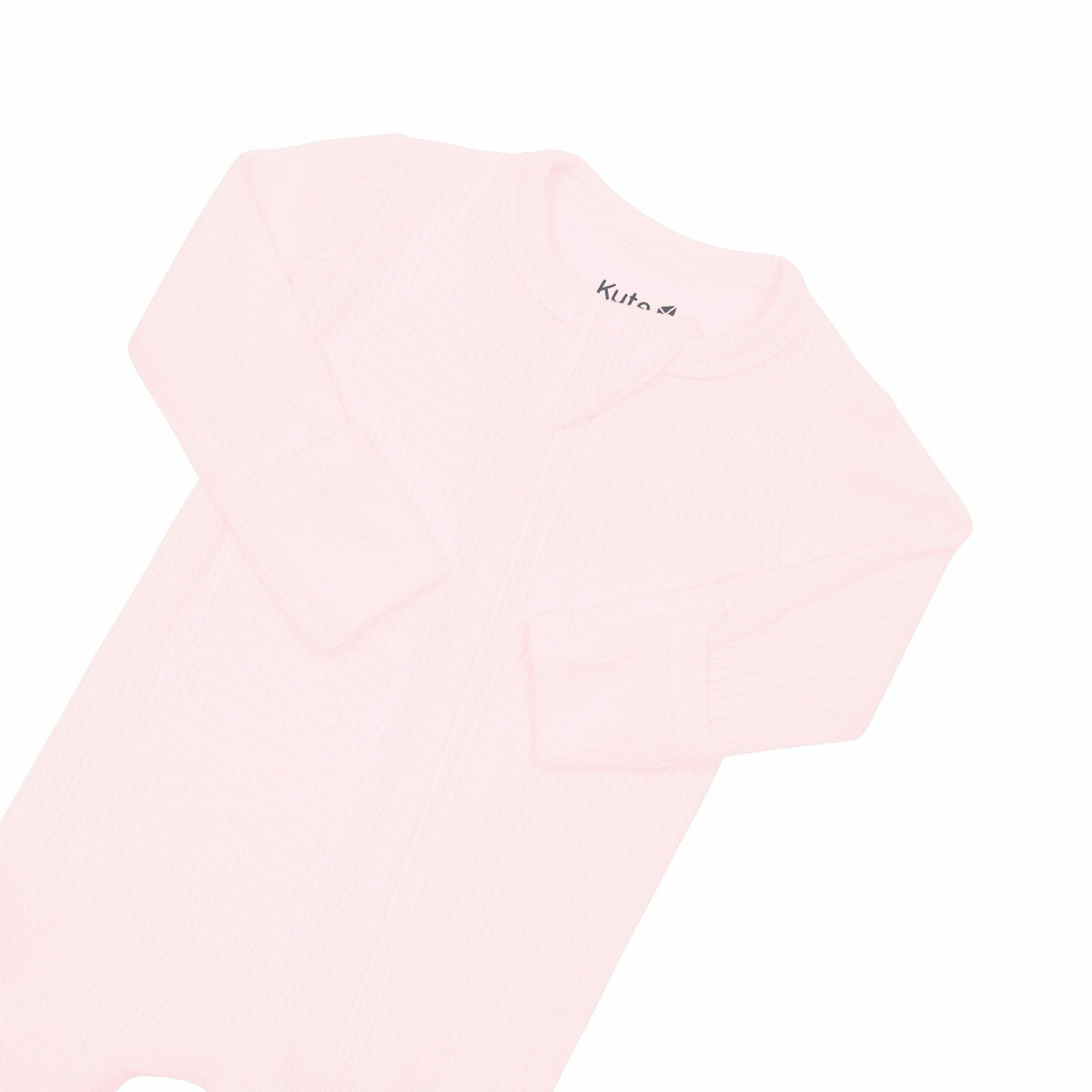 Ribbed Zipper Footie in Sakura | Kyte Baby