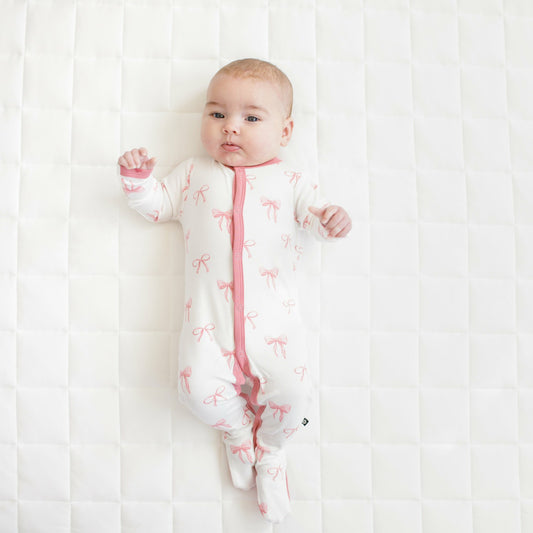 Bamboo Footie in Bow | Kyte Baby