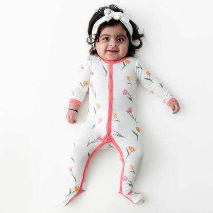 Footie in Tulip | Kyte Baby