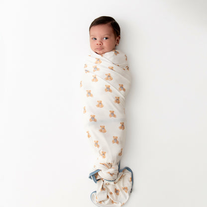 Swaddle Blanket in Teddy Bear | Kyte Baby