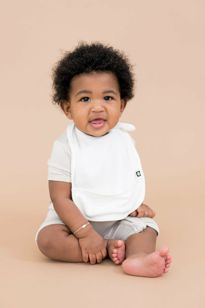 Terry Pocket Bib in Cloud | Kyte Baby