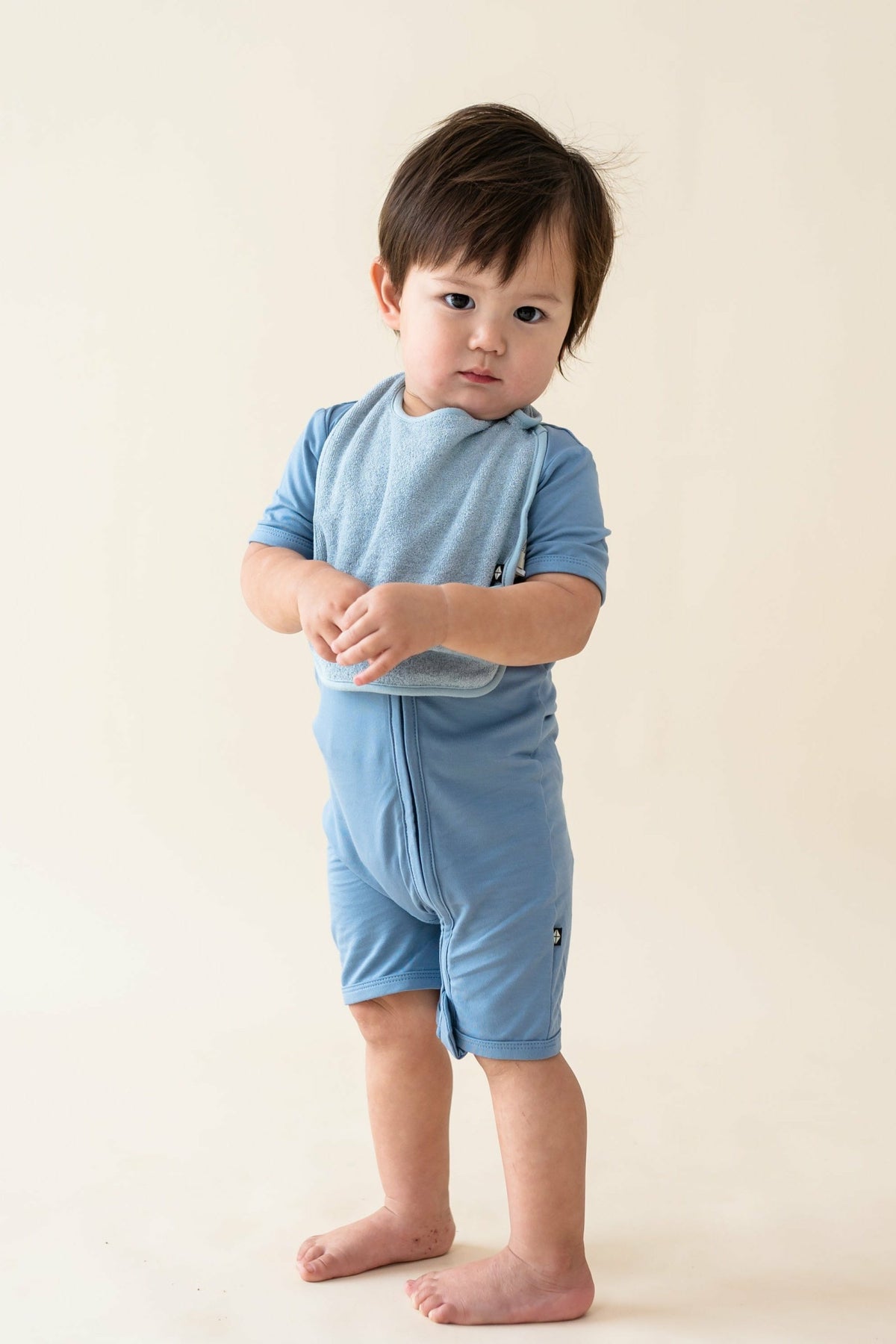 Terry Pocket Bib in Fog | Kyte Baby