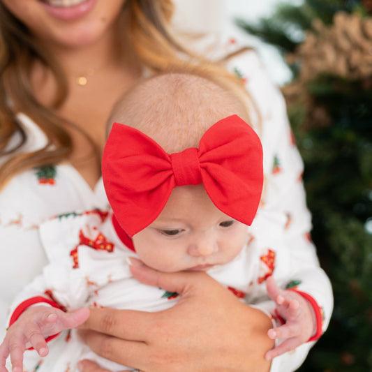 Bow Headband in Cardinal | Kyte Baby