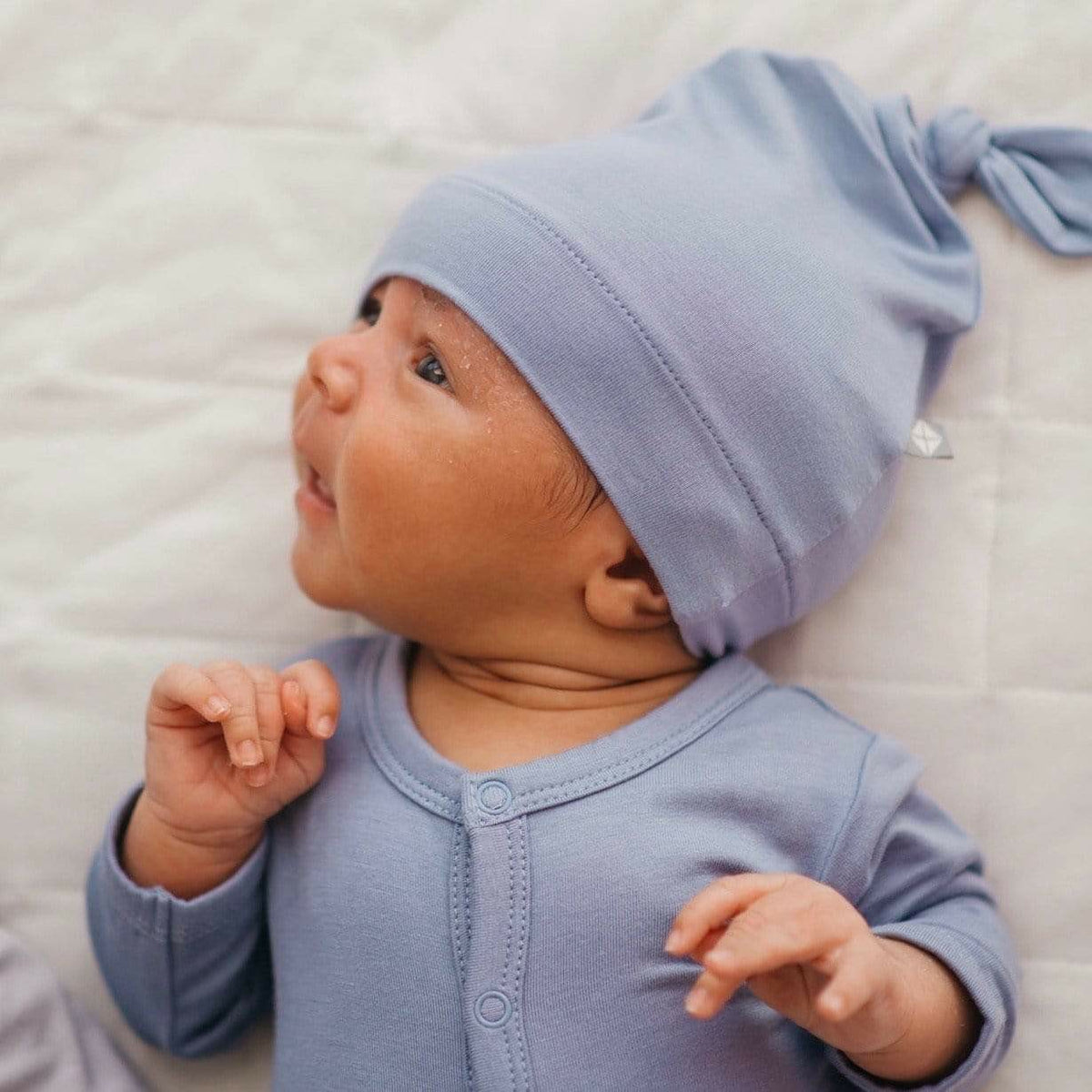 Knotted Cap in Slate | Kyte Baby