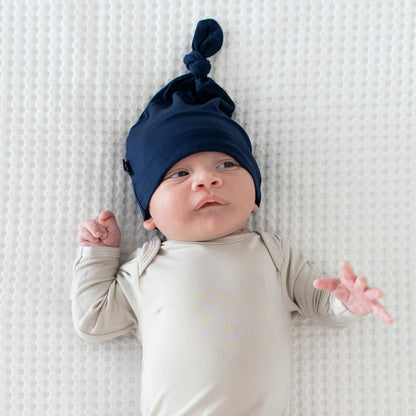 Knotted Cap in Navy | Kyte Baby