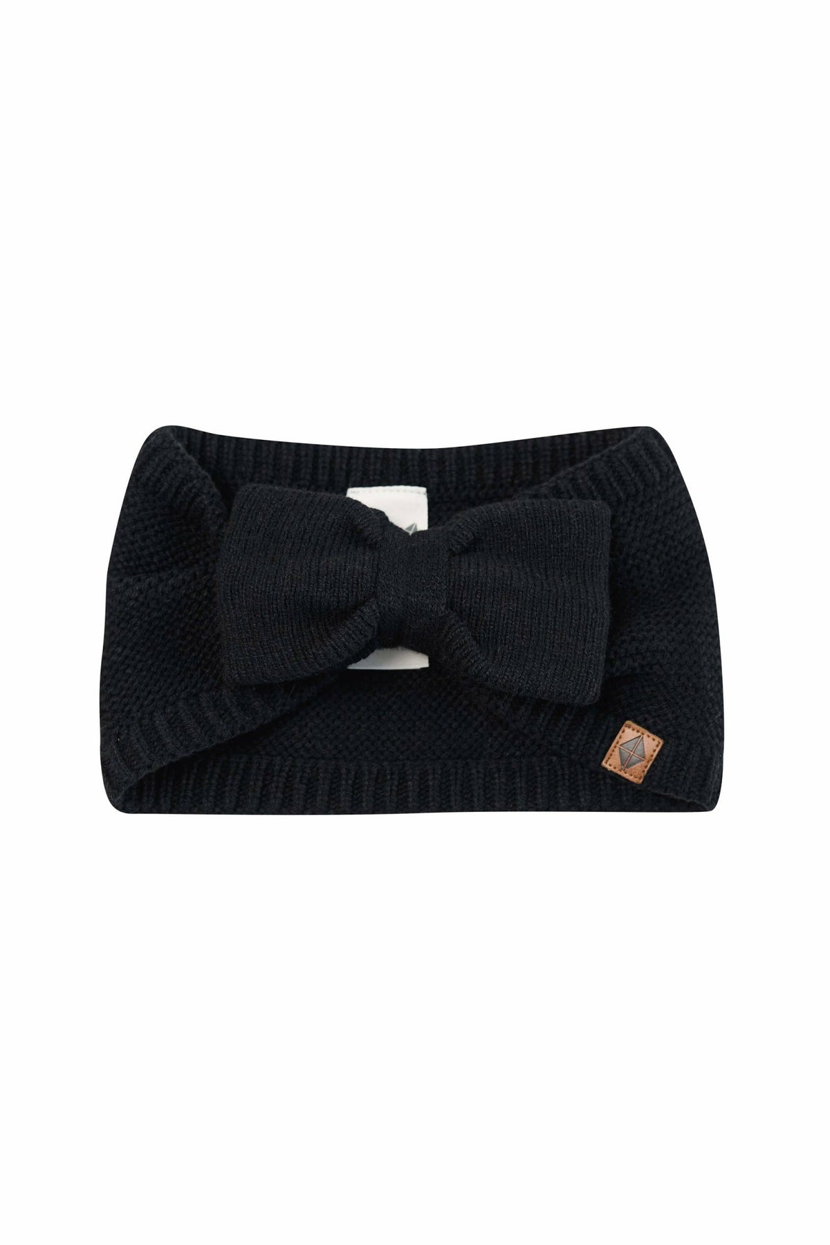Chunky Knit Bow Headband in Midnight | Kyte Baby