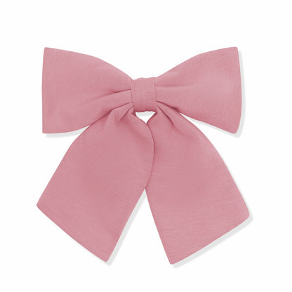 Large Alligator Clip Bow in Apple Blossom | Kyte Baby