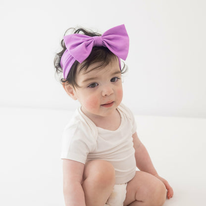 Bow Headband in Poi | Kyte Baby