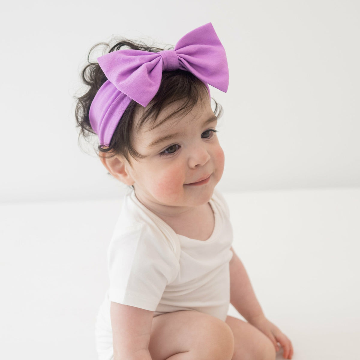 Bow Headband in Poi | Kyte Baby