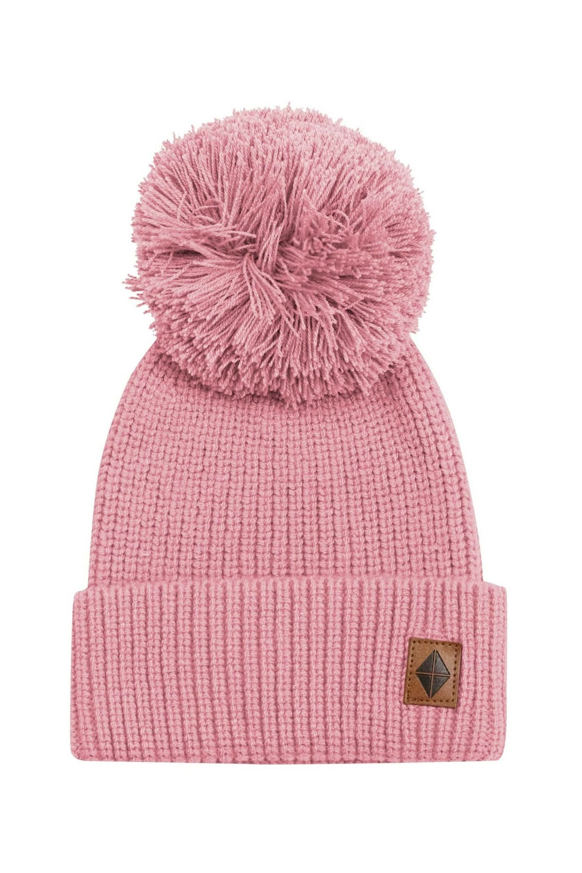 Chunky Knit Pom Beanie in Apple Blossom | Kyte Baby
