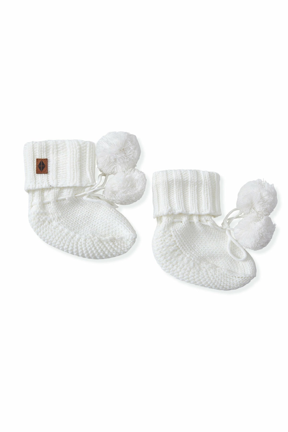 Knit Booties in Cloud | Kyte Baby