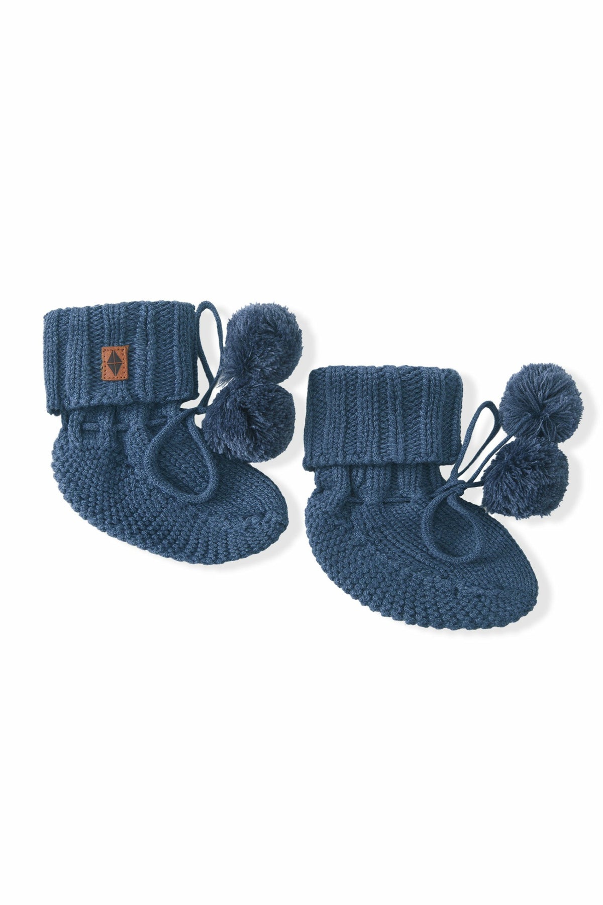 Knit Booties in Oxford | Kyte Baby