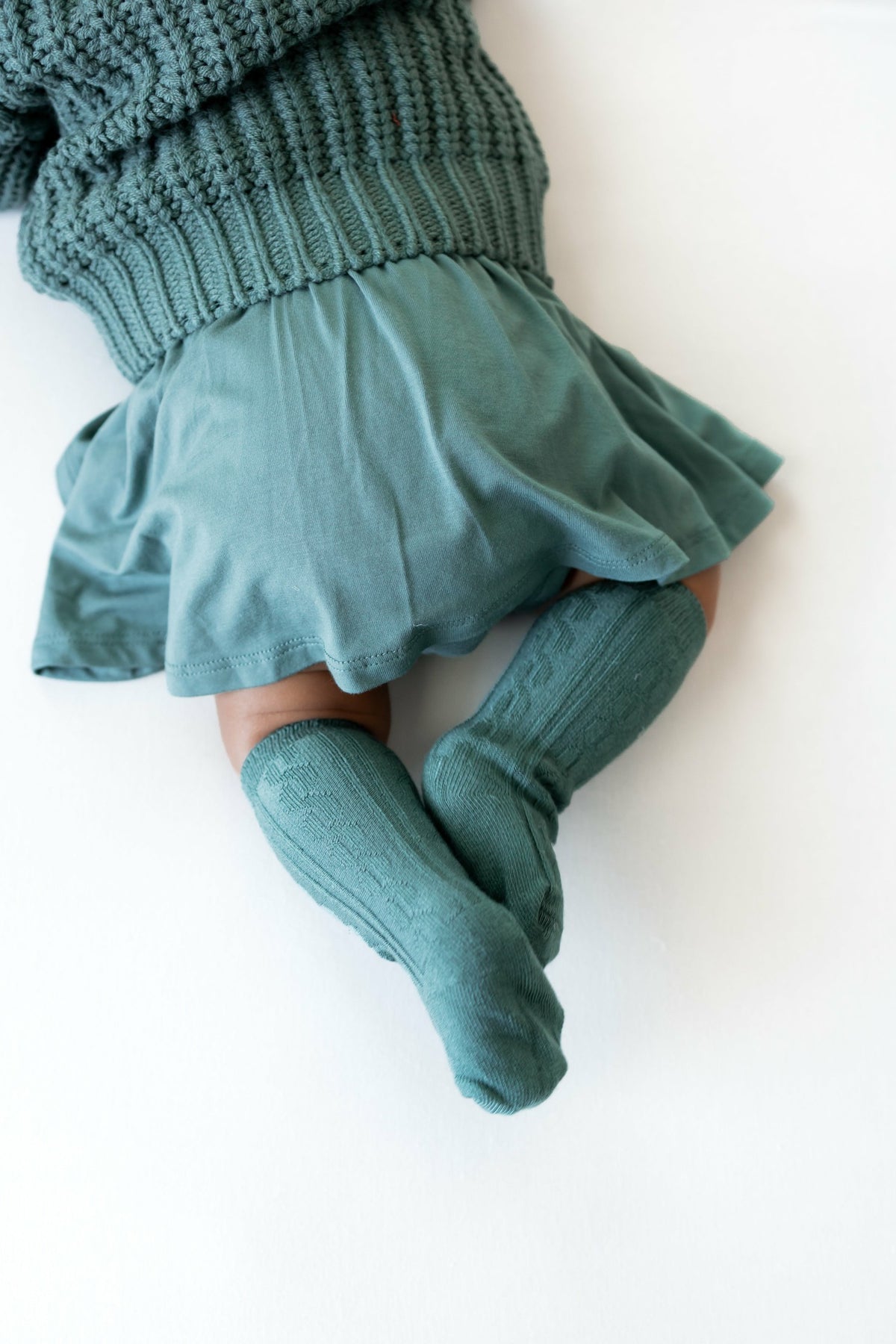 Knee High Socks in Pine | Kyte Baby