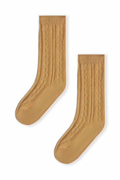 Knee High Socks in Ochre | Kyte Baby