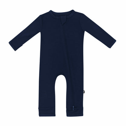 Zippered Romper in Navy | Kyte Baby