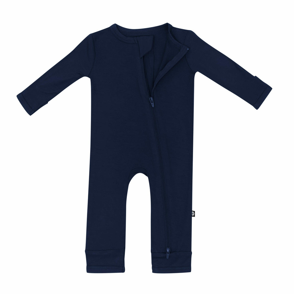 Zippered Romper in Navy | Kyte Baby