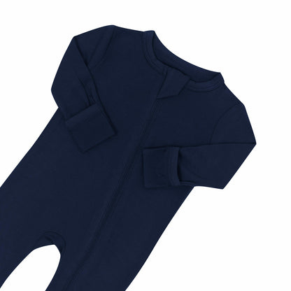 Zippered Romper in Navy | Kyte Baby