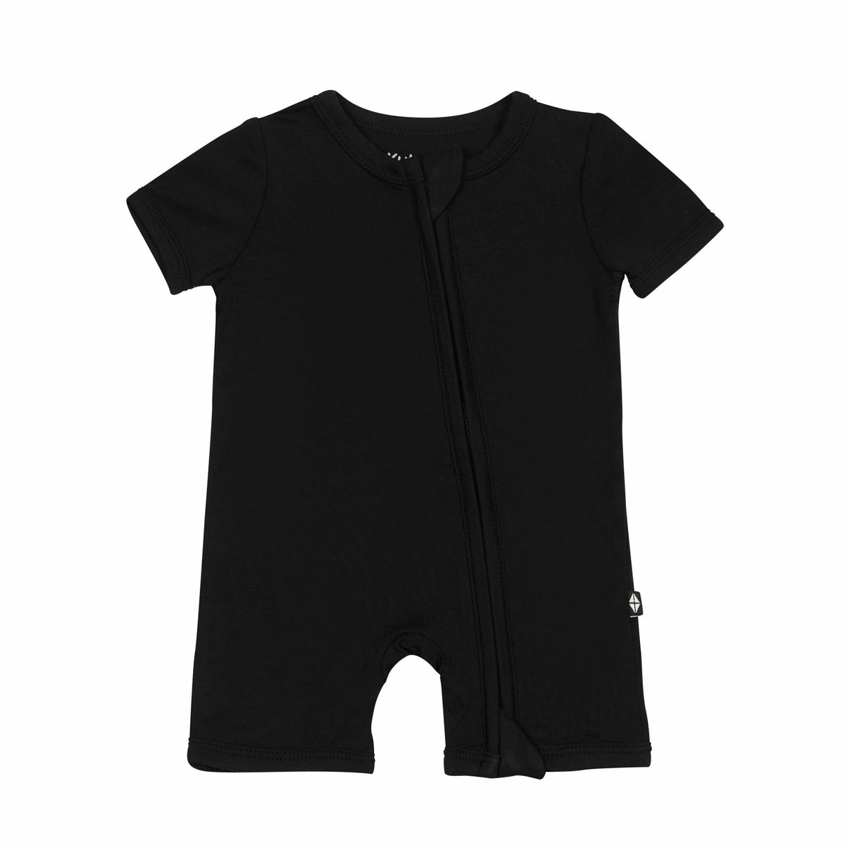 Zippered Shortall Romper in Midnight | Kyte Baby