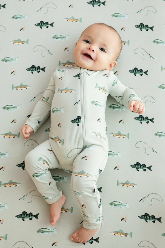 Zippered Romper in Fishing | Kyte Baby