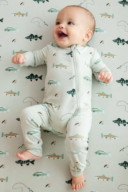 Zippered Romper in Fishing | Kyte Baby