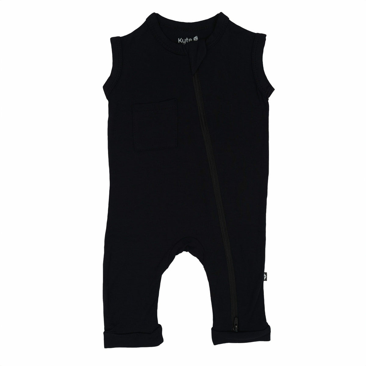 Zippered Sleeveless Romper Midnight | Kyte Baby