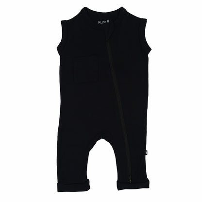 Zippered Sleeveless Romper Midnight | Kyte Baby
