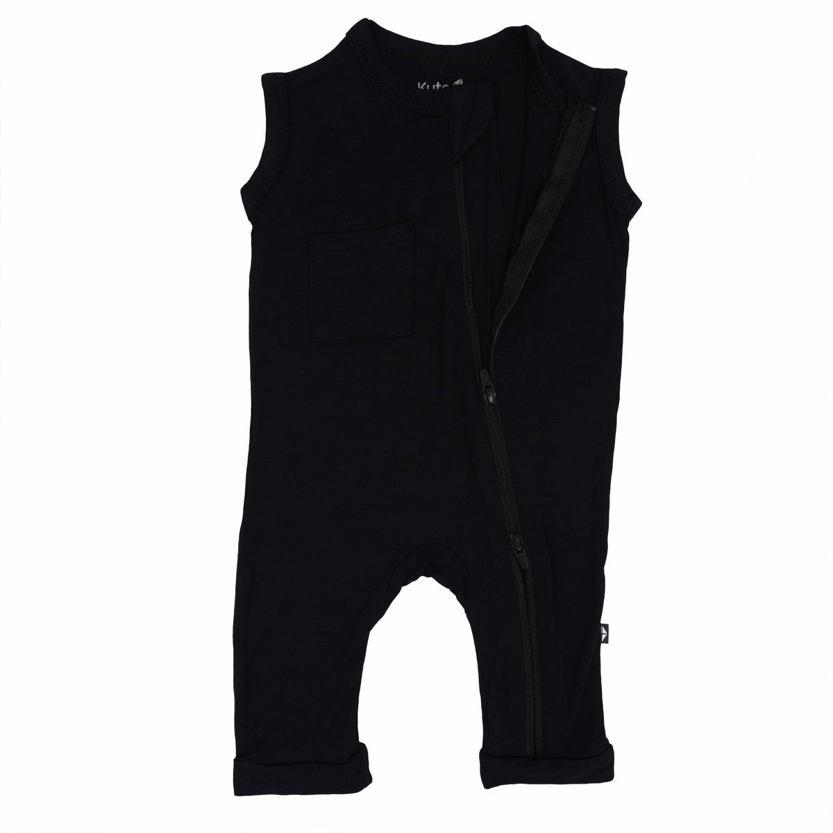 Zippered Sleeveless Romper Midnight | Kyte Baby