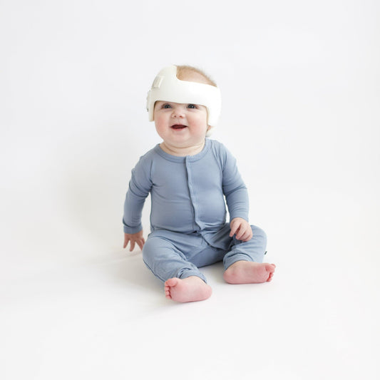 Snap Romper in Slate | Kyte Baby