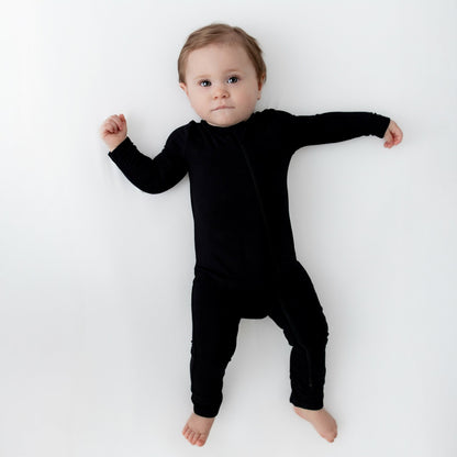 Zippered Romper in Midnight | Kyte Baby