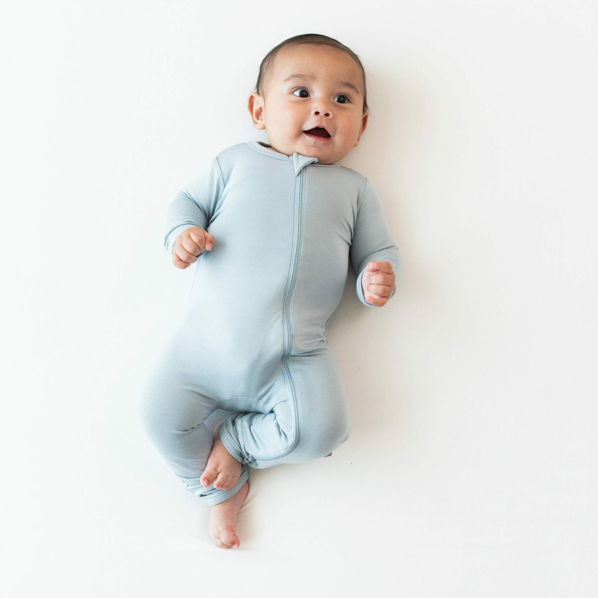 Zippered Romper in Fog | Kyte Baby