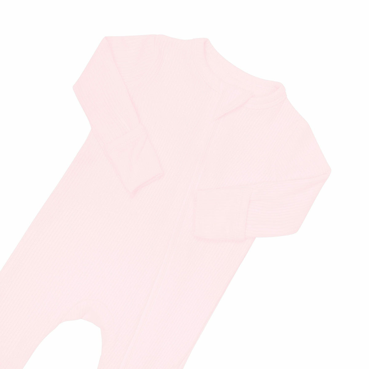 Ribbed Zipper Romper in Sakura | Kyte Baby