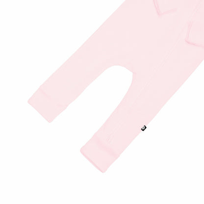 Ribbed Zipper Romper in Sakura | Kyte Baby
