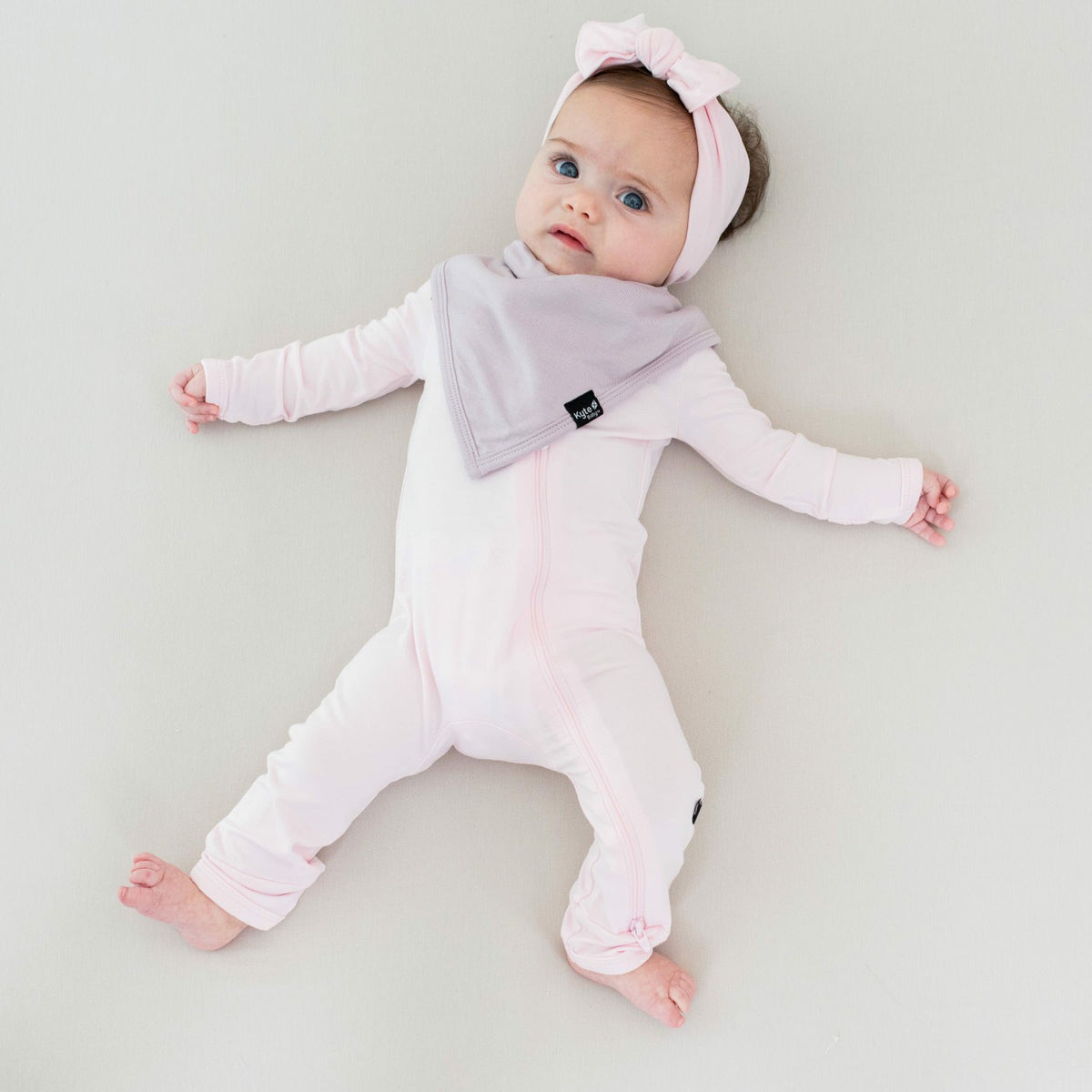 Zippered Romper in Sakura | Kyte Baby