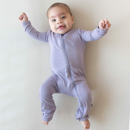 Zippered Romper in Taro | Kyte Baby