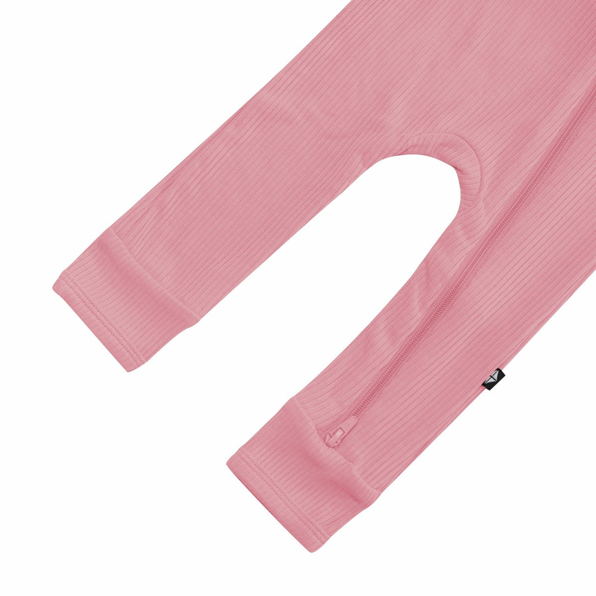 Ribbed Zipper Romper in Apple Blossom | Kyte Baby