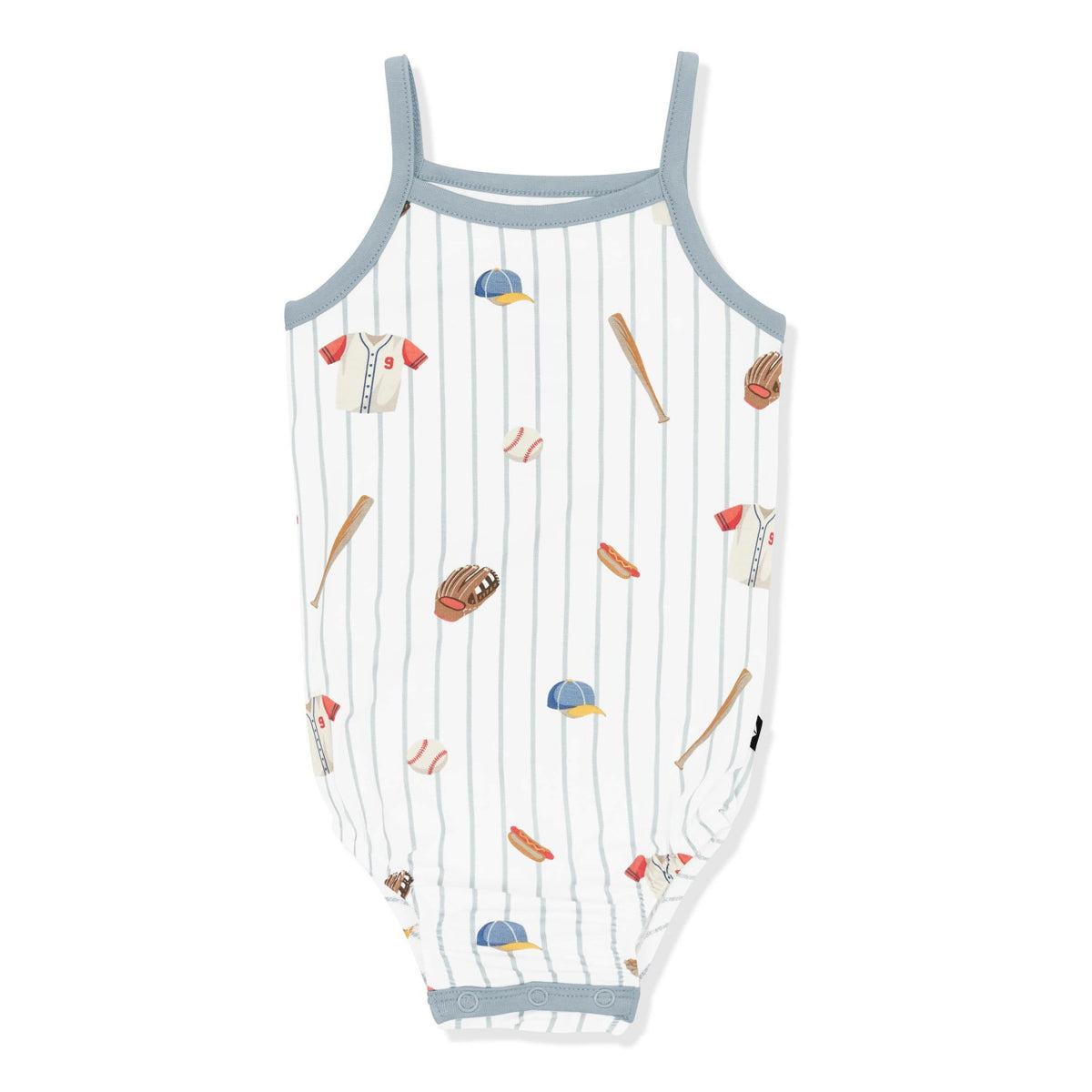 Spaghetti Strap Leotard in Home Run | Kyte Baby