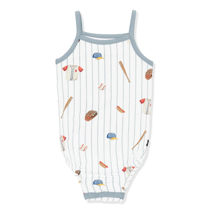 Spaghetti Strap Leotard in Home Run | Kyte Baby