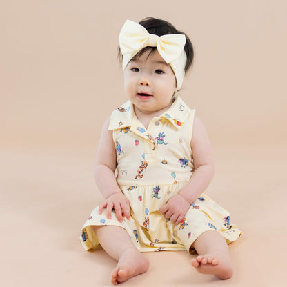 Polo Bodysuit Dress in Winnie the Pooh Celebration | Kyte Baby