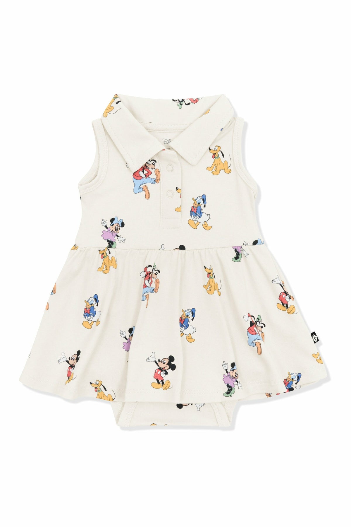 Polo Bodysuit Dress in Mickey Mouse and Friends | Kyte Baby