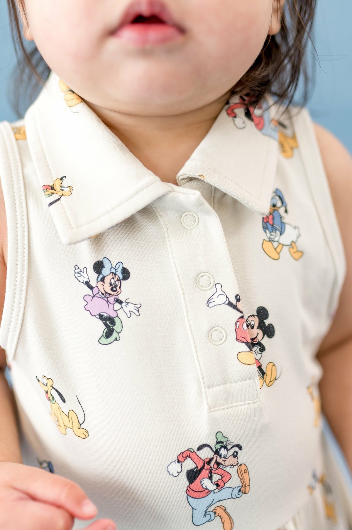 Polo Bodysuit Dress in Mickey Mouse and Friends | Kyte Baby